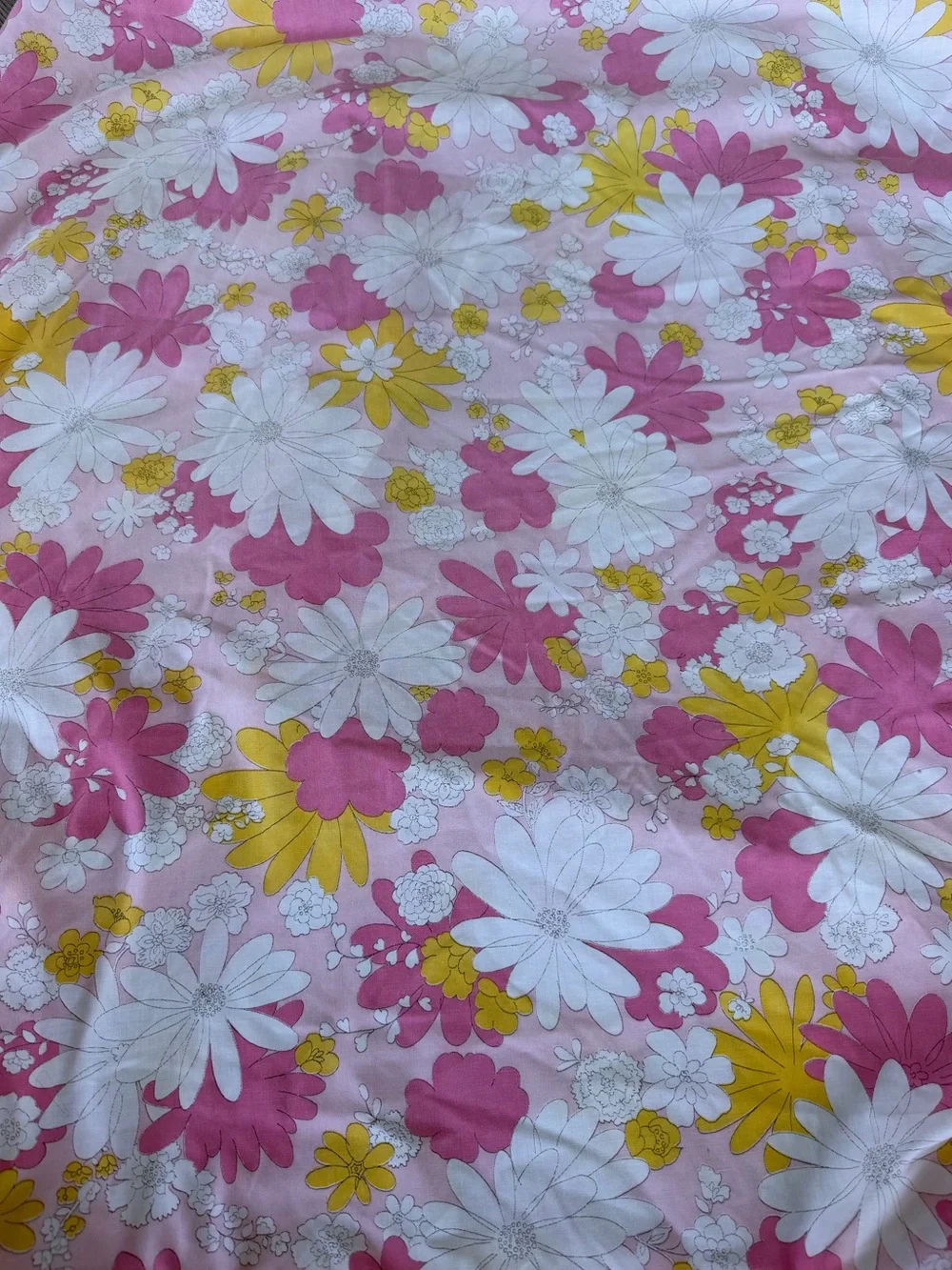 VTG Cannon Monticello Pink Blossom Festival 2-Piece Sheet Set Flower Power READ